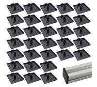 Tappi in Plastica Antiscivolo per Profilo in Alluminio 30x30-40 Pezzi, Copertura Protezione per Profilati in Alluminio