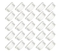Tappi in plastica bianca da 25 mm, coperture per tubi rotondi, tappi terminali interni per sedie, scrivanie, tavoli, piedini per mobili, 20 pezzi