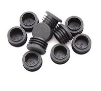 Tappi in plastica nera da 32 mm, coperture per tubi rotondi neri, tappi terminali interni per sedie, scrivanie, tavoli, piedini per mobili, 20 pezzi