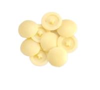 Tappi in plastica per fori, Copriviti in plastica multicolore da 12 mm, confezione da 100(Light yellow)
