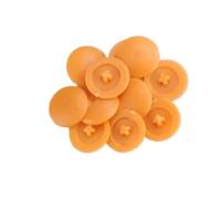 Tappi in plastica per fori, Copriviti in plastica multicolore da 12 mm, confezione da 100(Oranje)