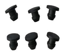 Tappi in silicone a scatto per fori, Tappi for fori in silicone neri 2,5-14 mm 10 pezzi(12.5mm)