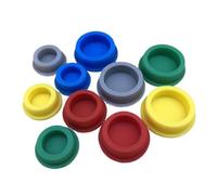 Tappi in silicone con chiusura a scatto, Tappo for foro lavandino, guarnizione for serbatoio acqua vasca da bagno, a forma di T, rotante, multicolore, 15-48,5 mm(Red,A 34.8mm(1.37 inch))