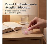 Tappi in Silicone Insonorizzanti per Dormire e Studiare - per silenzio