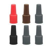 Tappi in Silicone per Bottiglie da Vino | Set da 6 Stile Universale Morbido Sigillante,Coperture Per Tappi Di Sughero Del Vino | per Bevande Birra Champagne Casa Cucina Festa