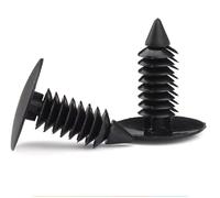 Tappi in silicone per fori, Rivetti in plastica for rivestimento portiera auto 50 pezzi multicolore 7,5 mm diametro foro adatto 18x21(Black)