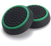 Tappi in silicone per PS4, Xbox One, PS3, Xbox 360, PS2 e altri controller di gioco, colore: nero/verde