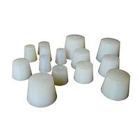 Tappi in silicone per uso alimentare per provette e bottiglie, 10 guarnizioni in gomma resistenti per uso in laboratorio, ideali per fiaschette e applicazioni di laboratorio