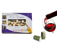 Tappi in sughero 100 pezzi da 26X40mm paraffinati di alta qualità tipo extra