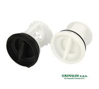 TAPPI KIT FILTRI PER POMPA DI SCARICO LAVATRICE WHIRLPOOL 484000000966 ORIGINALE