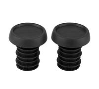 Tappi Manubrio Bici Estremità della Barra in Gomma Antiscivolo Durevole Leggero Elastico per Mountain Bike Scooter Manubrio da 22,2 mm Rosso Blu Nero 1 Paio (Maniglia ODI nera)