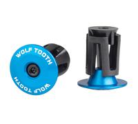 TAPPI MANUBRIO CYCLING WOLFTOOTH EXPANDER BAR END PLUG COPPIA BLU BICICLETTA