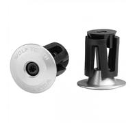Tappi Manubrio Expander Bar End Plug Argento Coppia Alluminio Bici
