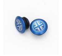Tappi Manubrio In Alluminio Per BROMPTON Blu (Coppia) Union Jack