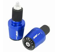tappi manubrio per moto in alluminio Compatibile con SV 650 SV650 SV650X SV650S 7/8" 22MM Manopole universali per manubrio per moto Tappi terminali per Accessori(Blue)