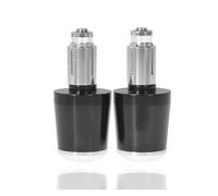 tappi manubrio per moto in alluminio Tappo per manopole manubrio moto, peso, estremità Silder, compatibile con CB600F CB600 CB599 CB900F Hornet 250 600 900 CB500F CB919 22 mm(Black Silver)