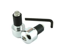 Set Contrappesi Manubrio V Parts Alluminio 17,5mm Argento per Moto