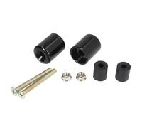 Gioco Contrappesi Manubrio V Parts Alluminio KAWASAKI Nero Per Moto Ricambi