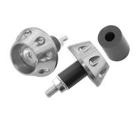 Set Contrappesi Alluminio Universale Argento per Moto Ricambi Ciclomotore