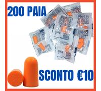 Tappi Orecchie da Lavoro per Dormire Studiare 3M Antirumore 200 Paia 1100