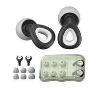 Tappi Orecchie per Dormire in Silicone Morbido, Resistenti al Rumore di 30 dB, Tappi per le Orecchie Riutilizzabili in Silicone ultra Morbidi, per Concerti, Viaggi, S/M/L (bianco e nero)