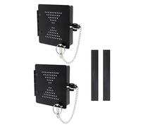 Tappi paraurti portatili per camper, confezione da 2 coperture quadrate per paraurti standard da 10,2 cm, design nero, protezione tubo flessibile