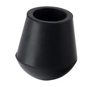 Tappi per bastoni da passeggio, Bastone da passeggio con punta in gomma, cappuccio sostituibile for stampella, nero, 16-28 mm(2238A 22mm)