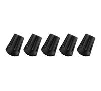 Tappi per bastoni da passeggio, Puntali In Gomma for Bastone Da Passeggio E Bastone Trekking Nero 18x24x36mm 5/10 Pz(Black-5pcs)