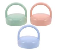 Tappi per Biberon Ermetici con Maniglia, 3 Pezzi in Plastica | Chiusure Rotonde per Bottiglie e Sacche Porta Biberon, per Uscite e Ordine nella Stanza dei Piccoli