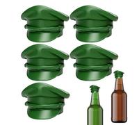 Tappi per bottiglie - 5 pezzi a forma di elmo soldato a prova di perdite, set di tappi per bottiglie di birra per sigillare bevande, tappi di chiusura riutilizzabili per barbecue, picnic, casa, feste