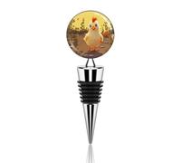 Tappi per bottiglie a forma di pulcino, decorativi, in lega di zinco e silicone, per vini e bevande. tici tappi per bottiglie, ideali come regali, per bar, feste, matrimoni.