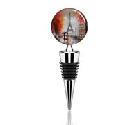 Tappi per bottiglie con dipinto della Torre Eiffel di Parigi, tappi decorativi per bottiglie di vino rosso in lega di zinco e silicone, tappi per bottiglie carini per vini e bevande, ideali come reg