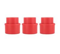 Tappi per Bottiglie di Soda, Set da 3 Pezzi, Chiusura a Pressione Riutilizzabili Gialli - Mantieni Frizzantezza e Freschezza, Materiale ABS Resistente per Bevande Gassate (Rossa)