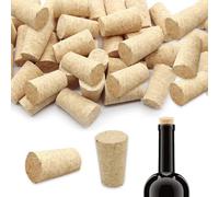 Tappi per bottiglie di vino, 40 tappi per bottiglie di vino per artigianato, tappi in sughero affusolati in legno, per bottiglie di birra, 22 x 17 x 35 mm