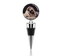 Tappi per bottiglie di vino, cane in una coperta, in lega di zinco, riutilizzabili, tappi per vino rosso, champagne e così via