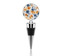 Tappi per bottiglie di vino, tappi per bottiglie di vino blu e arancione, in lega di zinco, riutilizzabili, per vino rosso, champagne e così via