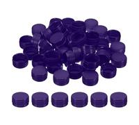 Tappi per bottiglie in plastica da 3 cm, per artigianato, 200 pezzi, riutilizzabili, tappi a vite, per contenitori vuoti, decorazioni fai da te, scrapbooking, rosa (viola)