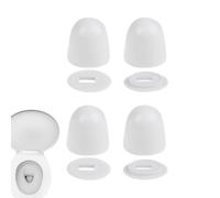Tappi per copriwater - 4 coperchi decorativi a scatto, viti in plastica pesanti, tappi universali per viti per WC, vestibilità sicura per il bagno - Soluzione di rivestimento per pavimenti