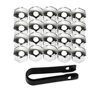 Tappi per dado ruota auto, coperchio bullone dado ruota,Set di tappi copribulloni - Coperchio antipolvere di ricambio, tappo a vite per pneumatici 17 mm 19 mm 21 mm, coperchi