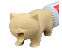 Tappi per dentifricio, 3,9 x 7 x 4,1 cm, per vomito, dentifricio da spremere, spazzolino da denti per gatti, design divertente con animali, tema bagno per bambini, utilità domestica, accessorio per