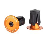 Tappi per estremita manubrio wolf tooth in lega arancione