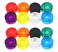 Tappi per Footswitch Effetto Chitarra 16 Pezzi in Plastica | Set Multicolore, Misura Interna 21x9, 6mm, Accessori per Pedali e Uso su Palco