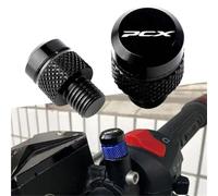 Tappi per fori Accessori Per Moto CNC Tappo A Vite Per Foro Dello Specchio Per Valvola Del Pneumatico Copertura Per HONDA PCX125 PCX150 PCX160 PCX 125 150 160(Black)