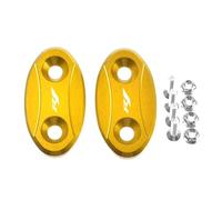 Tappi per fori Copertura Decorativa Per Foro Specchietto Retrovisore, Tappo Per Eliminatori Deflettori Base Per YZF-R1 YZF R1 2009-2014 2011 2012 2013(Jaune)