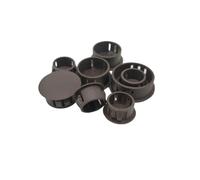 Tappi per fori in plastica, Tappi for fori rotondi a scatto in plastica di tipo a incasso, confezione da 10, multicolore, 5-50 mm, for mobili(Brown,13mm)
