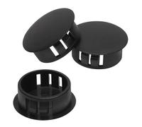 Tappi per fori in plastica, Tappi for fori tondi a testa piatta in nylon a scatto neri, confezione da 10-100 pezzi, 5-38 mm(13mm 50pcs)