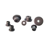 Tappi per fori in silicone, Bobina di uscita O-Ring con anello cablaggio in gomma siliconica a foro passante da 5-50 mm-2 pezzi(Black,12mm(E-7.5mm)-2Pcs)