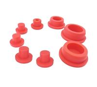Tappi per fori in silicone, Foro rotondo in gomma siliconica alimentare da 13 mm a 48, coperchio terminale di alimentazione, tubo, inserimento a T(10 PCS-23MM)