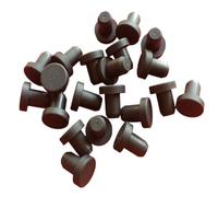 Tappi per fori in silicone, Sigillatura ad alta temperatura a forma di T solida con foro in gomma siliconica da 10 pezzi 2,7 mm-14 mm(Black,8mm)