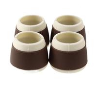 Tappi per gambe per mobili, coprisedie, in silicone, confezione da 4 pezzi, multicolore, forme multiple (bruin, rotondi)
